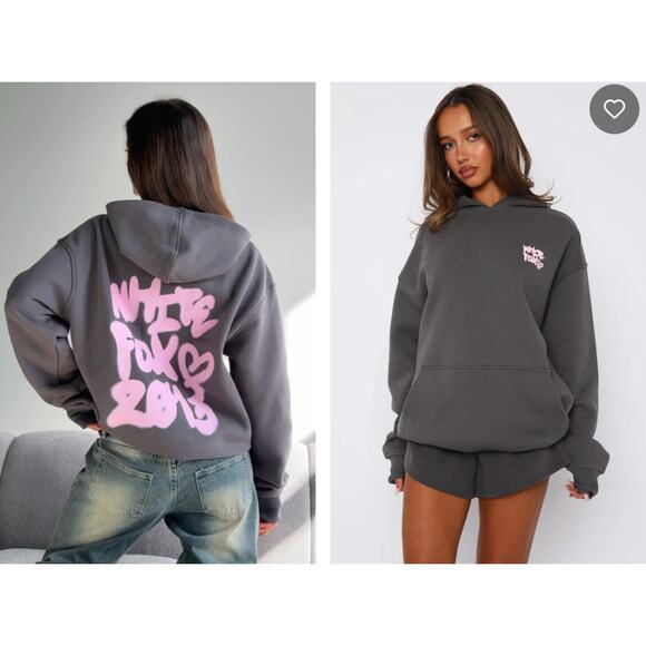 Whitefox Everyone Likes You Oversized Hoodie Volcanic Size S/M - Picture 1 of 1